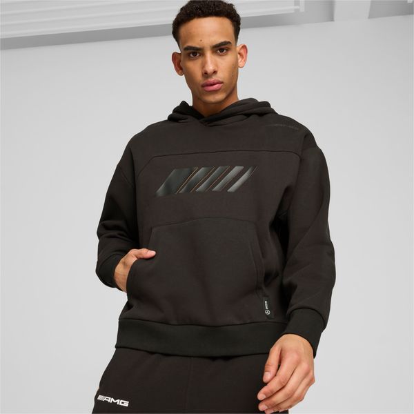 PUMA Men's Puma Mercedes-AMG Motorsport Statement Hoodie, Black, Size M, Clothing