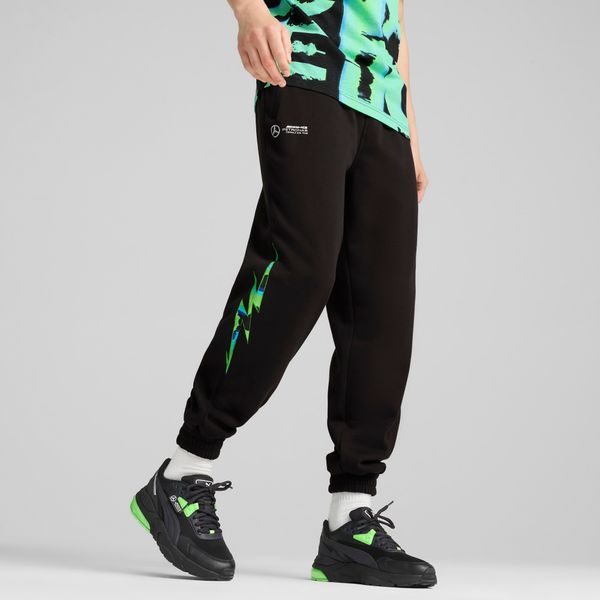 PUMA Men's Puma Mercedes-AMG Petronas F1® Neon Energy Sweatpants, Black, Size S, Clothing