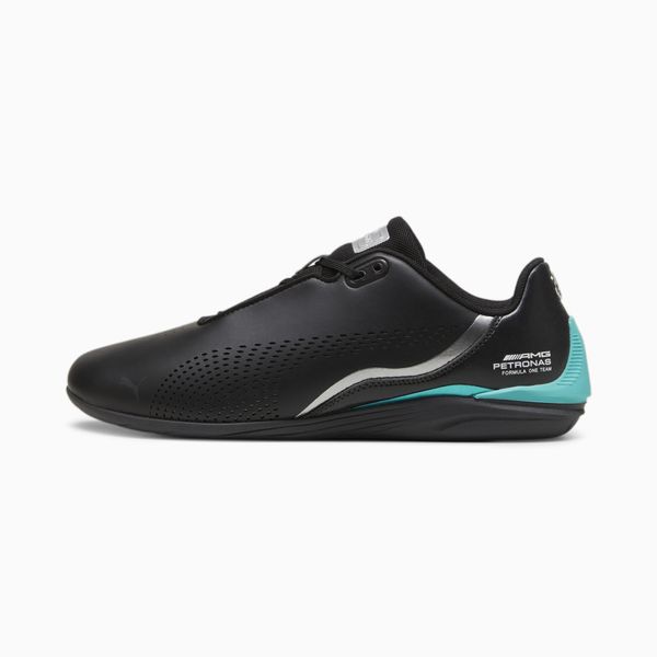 PUMA Men's PUMA Mercedes-Amg Petronas Formula 1 Drift Cat Decima Motorsport Shoe Sneakers, Black/Flat Dark Grey