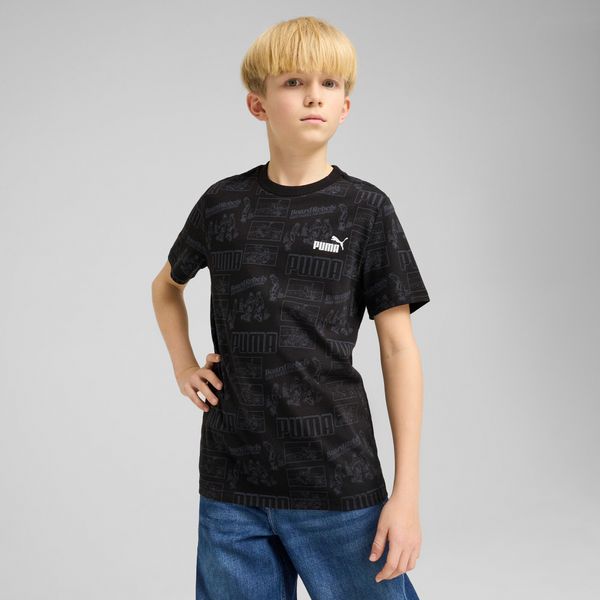 PUMA Men's Puma Mid 90s Tee Youth, Black, Size 13-14Y, Clothing