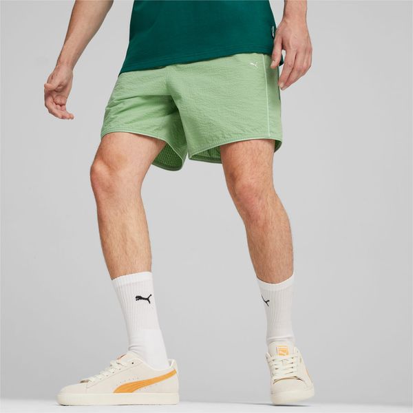 PUMA Men's PUMA Mmq Seersucker Shorts, Pure Green