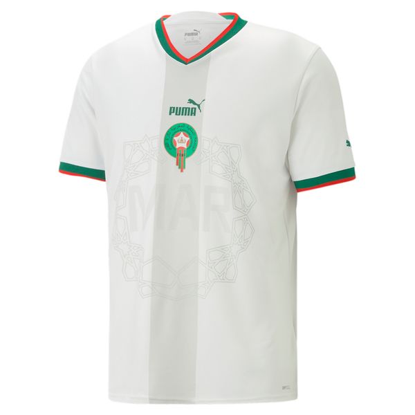 PUMA Men's Puma Morocco 2024 Away Jersey, White, Size M, Clothing