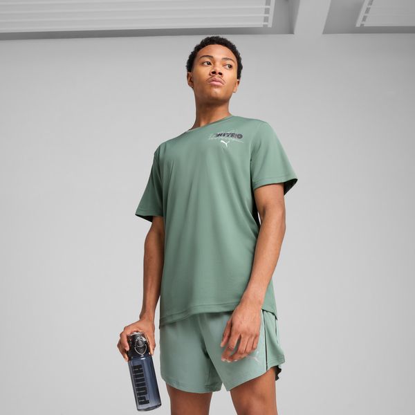 PUMA Men's Puma NITRO™ Graphic Running T-Shirt, Green, Size S, Clothing
