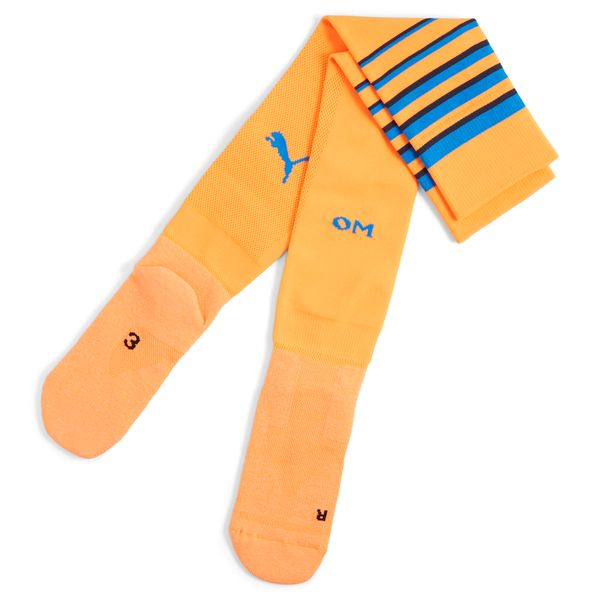 PUMA Men's Puma Olympique de Marseille 24/25 Graphic Socks, Orange, Size 31-34, Clothing