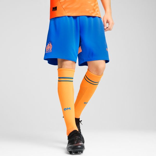 PUMA Men's Puma Olympique de Marseille 24/25 Shorts, Blue, Size XL, Clothing