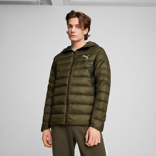 PUMA Men's Puma Pack LITE Down Jacket, Green, Size S, Clothing
