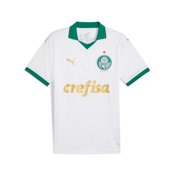 PUMA Men's Puma Palmeiras Fans's 2024 Away Jersey, White, Size XL, Clothing