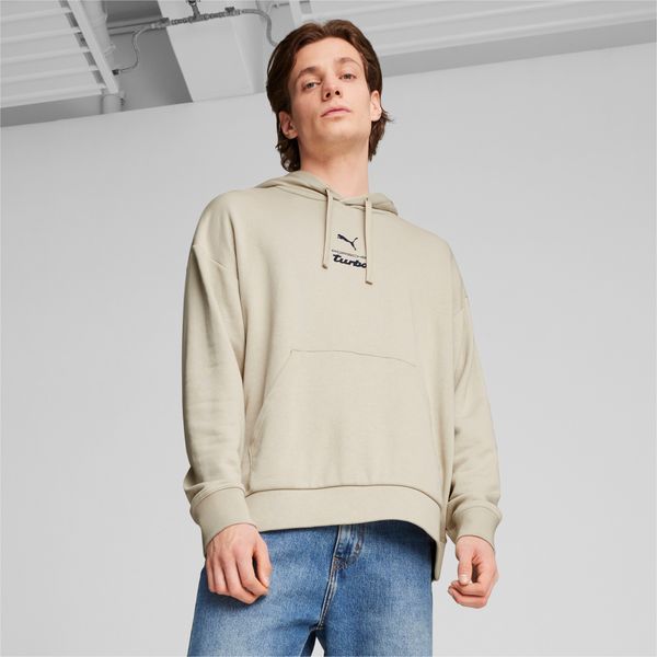 PUMA Men's Puma Porsche Legacy 911 Graphic Hoodie, Beige, Size M, Clothing