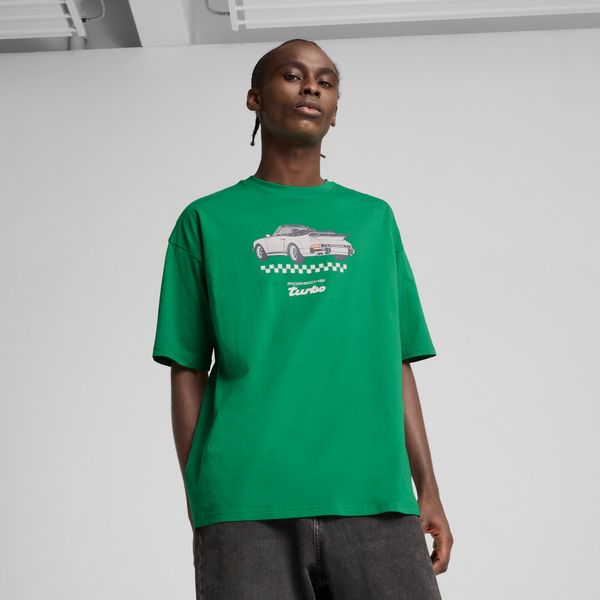 PUMA Men's Puma Porsche Legacy Graphic Tee 3, Green, Size S, Clothing