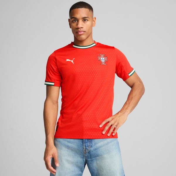 PUMA Men's Puma Portugal 2025 Home Jersey, Red, Size L, Clothing