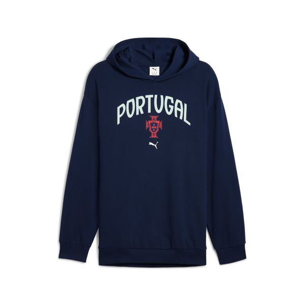 PUMA Men's Puma Portugal ftbl NRGY+ Hoodie, Blue, Size S, Sport