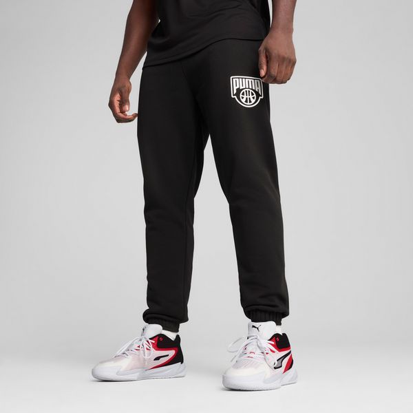 PUMA Men's Puma Posterize Basketball Sweatpants, Black, Size XS, Men