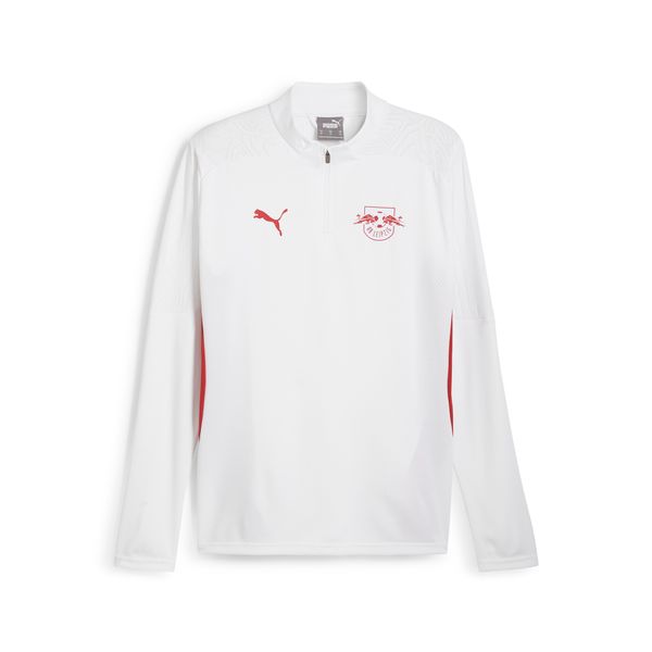 PUMA Men's Puma RB Leipzig Quarter-zip Training Top, White, Size M, Sport