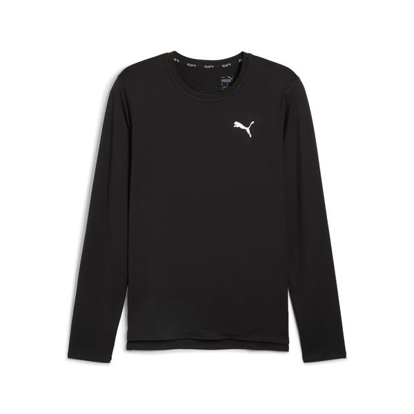 PUMA Men's Puma RUN CLOUDSPUN Long-Sleeve's Running T-Shirt, Black, Size M, Performance