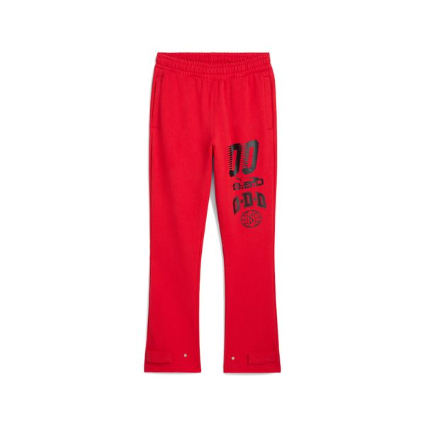 PUMA Men's Puma Scoots Trail Blazing Basketball Sweatpants, Red, Size S, Clothing