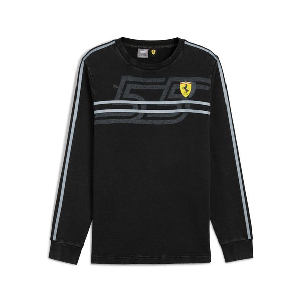 PUMA Men's Puma Scuderia Ferrari Desert Sun Crew Neck Sweater Sweatshirt, Black Sweatshirt, Size XL Sweatshirt, Clothing