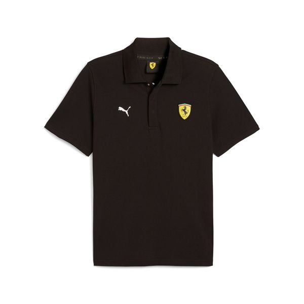 PUMA Men's Puma Scuderia Ferrari Race Graphic Polo T-Shirt, Black T-Shirt, Size M T-Shirt, Clothing