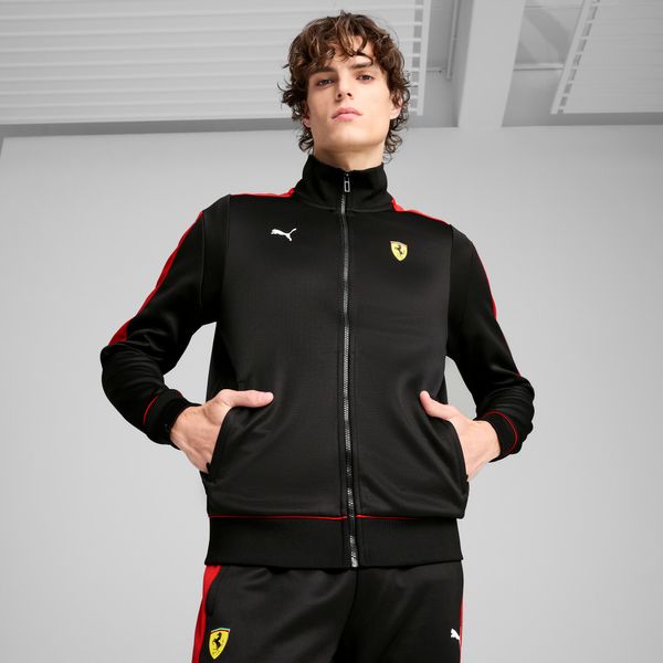PUMA Men's Puma Scuderia Ferrari Race MT7 Jacket, Black, Size M, Clothing
