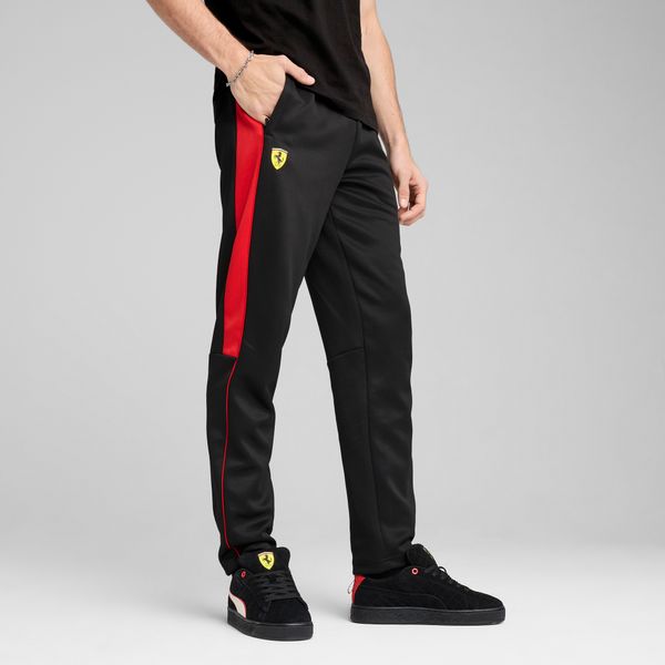 PUMA Men's Puma Scuderia Ferrari Race MT7 Pants, Black, Size M, Clothing