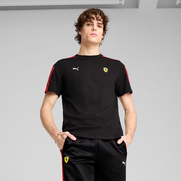 PUMA Men's Puma Scuderia Ferrari Race MT7 T-Shirt, Black, Size XS, Clothing