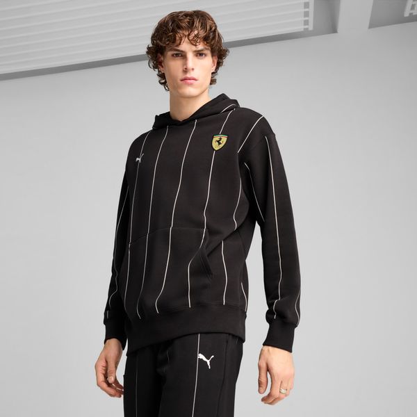 PUMA Men's Puma Scuderia Ferrari Race Premium Hoodie, Black, Size XS, Clothing