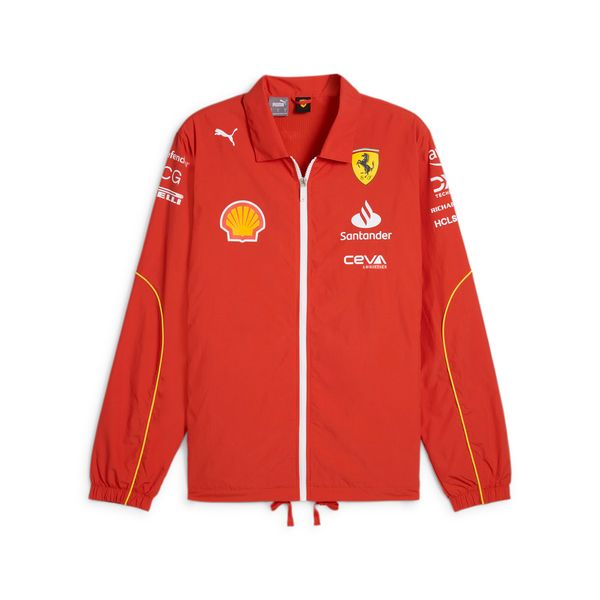 PUMA Men's Puma Scuderia Ferrari Team's Bomber Jacket, Red, Size L, Clothing