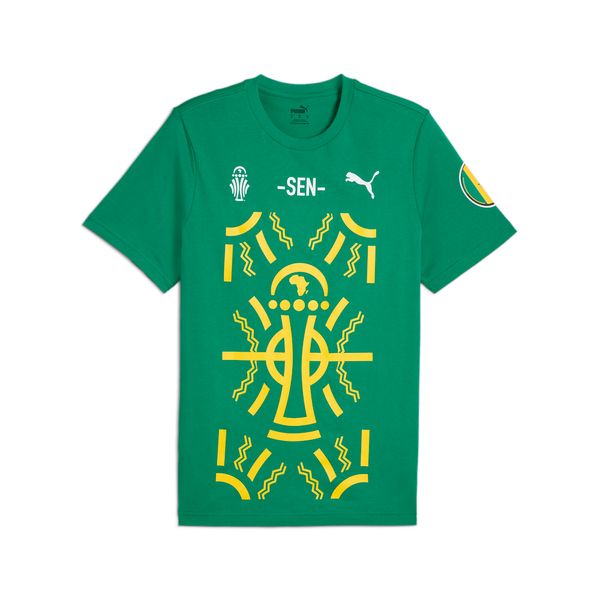 PUMA Men's Puma Senegal's Tee Total Energies CAF Africa Cup of Nations 2023, Green, Size L, Clothing