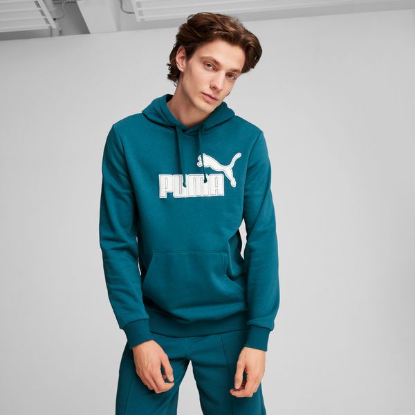 PUMA Men's Puma SPORTS CLUB Hoodie, Green, Size XS, Clothing