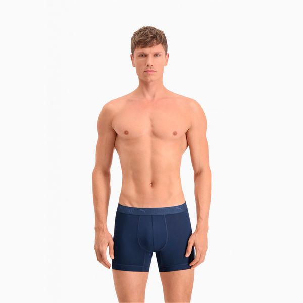 PUMA Men's Puma Sport's Microfiber Boxers 2 Pack, Blue, Clothing