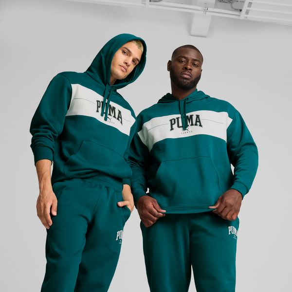 PUMA Men's Puma SQUAD Hoodie, Green, Size L, Clothing