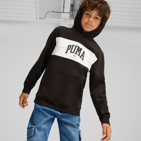 PUMA Men's Puma SQUAD Hoodie Youth, Black, Size 9-10Y, Clothing