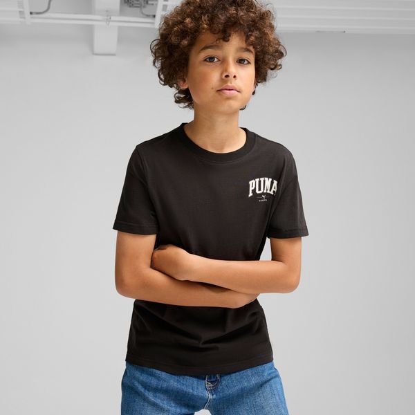 PUMA Men's Puma SQUAD Small Graphic Tee Youth, Black, Size 13-14Y, Clothing