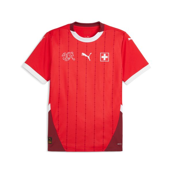 PUMA Men's Puma Switzerland 2024 Home Jersey, Red, Size M, Sport