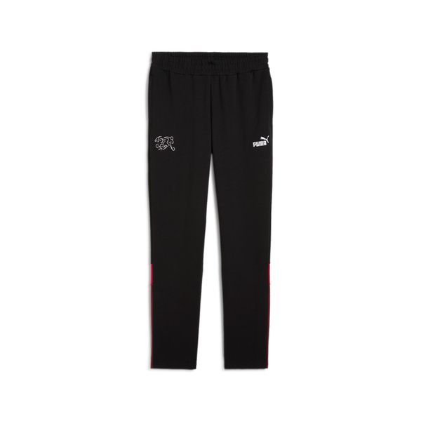 PUMA Men's Puma Switzerland Ftbl Archive Track Pants, Black, Size M, Sport