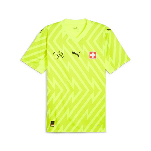 PUMA Men's Puma Switzerland Goalkeeper Jersey, Yellow, Size XXL, Sport