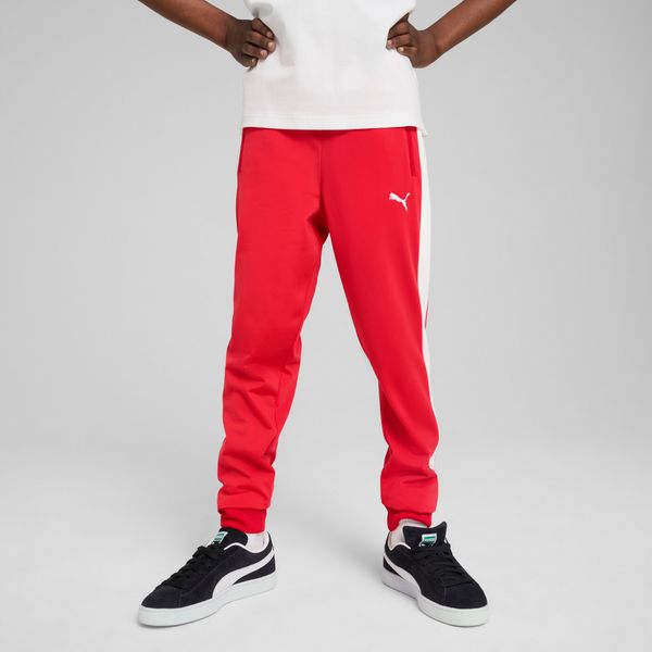 PUMA Men's Puma T7 ALWAYS ON Track Pants Youth, Red, Size 7-8Y, Clothing