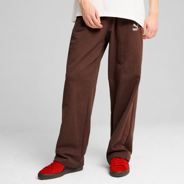 PUMA Men's Puma T7 Relaxed Track Pants, Brown, Size L, Clothing