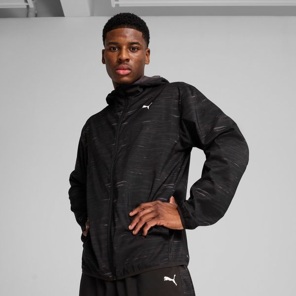 PUMA Men's Puma TAD ESSENTIALS AOP Woven Jacket, Black, Size XXL, Clothing