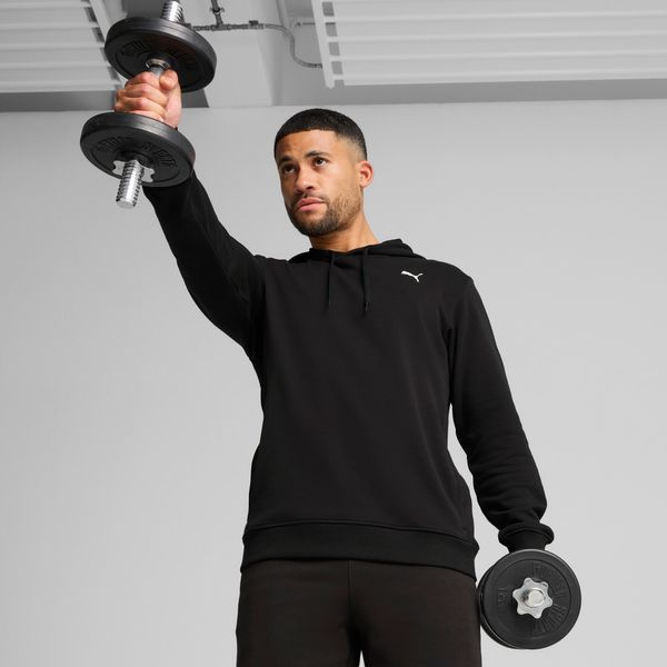 PUMA Men's Puma TAD ESSENTIALS French Terry Hoodie, Black, Size XXL, Clothing