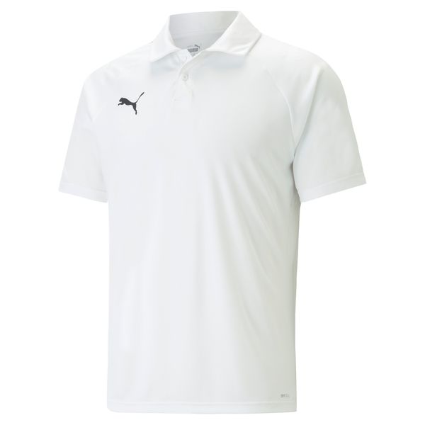 PUMA Men's Puma team LIGA Polo Shirt T-Shirt, White T-Shirt, Size XS T-Shirt, Clothing