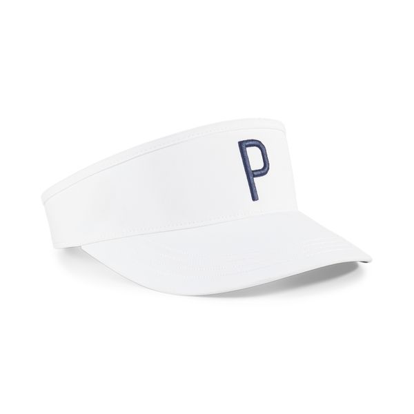 PUMA Men's Puma Tech P Golf Visor, White, Size Adult, Accessories