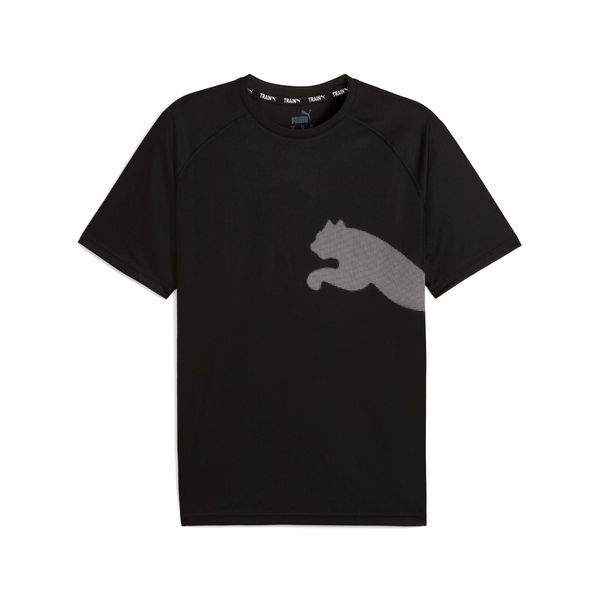 PUMA Men's Puma Train All Day Big Cat's T-Shirt, Black, Size S, Clothing