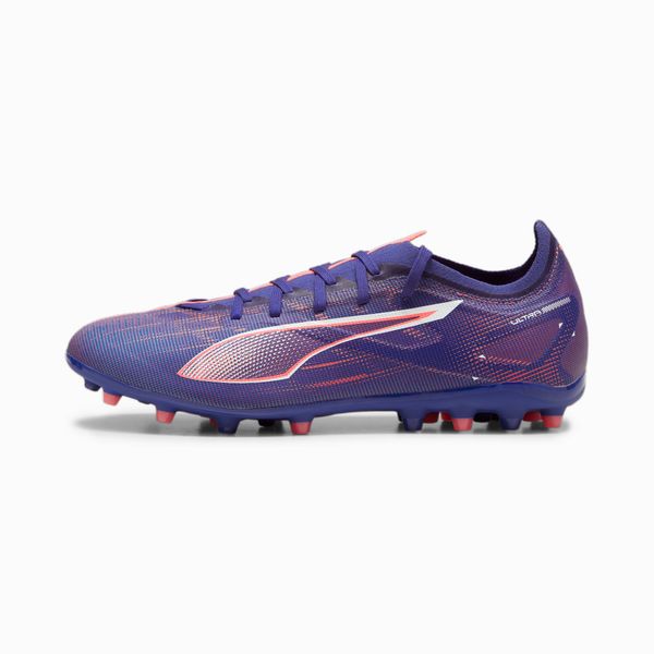 PUMA Men's PUMA Ultra 5 Match MG Football Boots, Lapis Lazuli/White/Sunset Glow