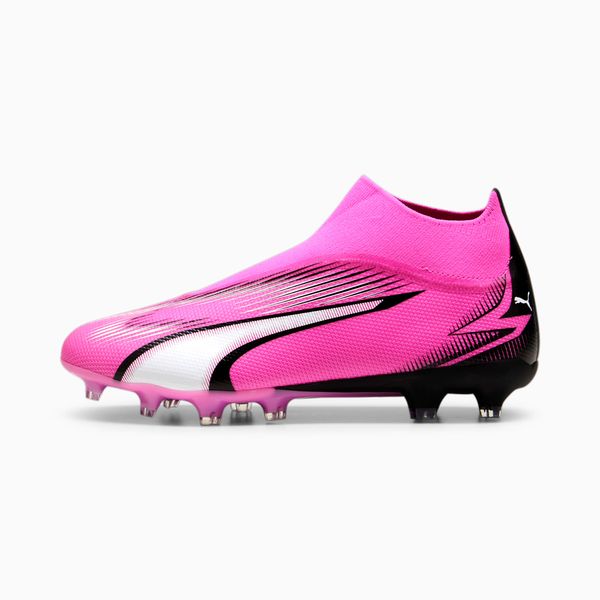 PUMA Men's PUMA Ultra Match FG/AG Laceless Football Boots, Poison Pink/White/Black