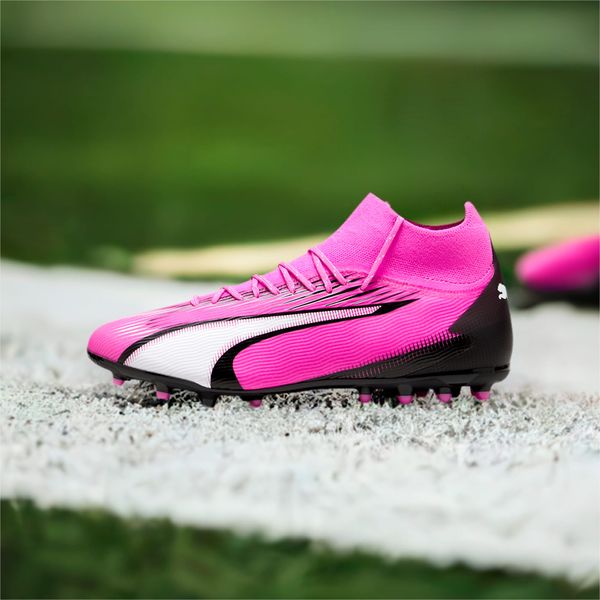 PUMA Men's PUMA Ultra Pro MG Football Boots, Poison Pink/White/Black