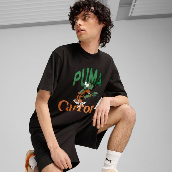 PUMA Men's Puma x Carrots's Graphic T-Shirt, Black, Size XL, Clothing