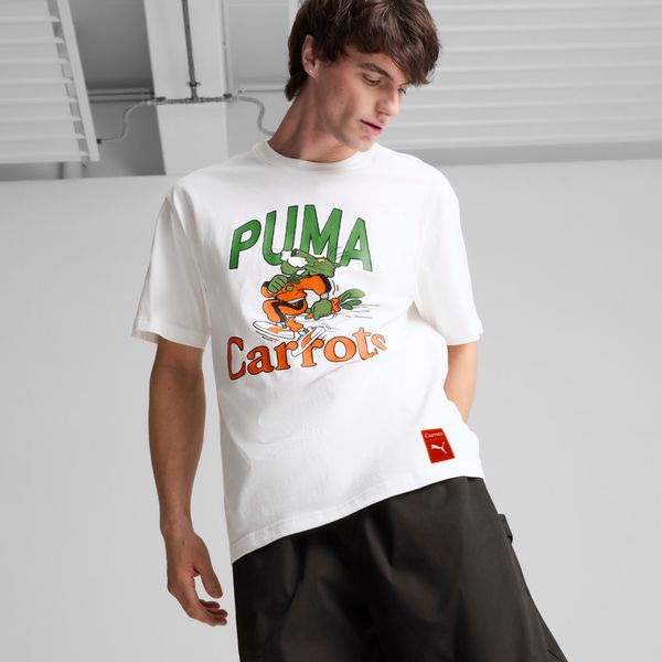 PUMA Men's Puma x Carrots's Graphic T-Shirt, White, Size XS, Clothing