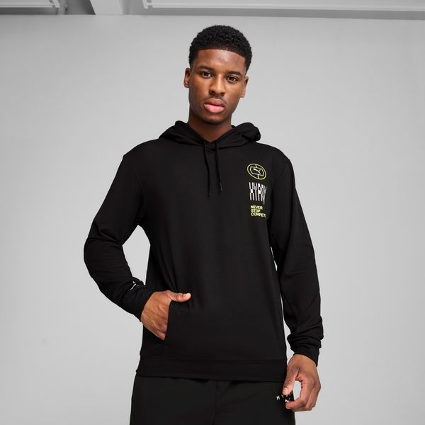 PUMA Men's Puma x HYROX CLOUDSPUN Hoodie, Black, Size XL, Clothing
