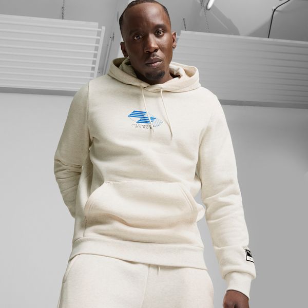 PUMA Men's Puma x HYROX Graphic Hoodie, White, Size S, Clothing