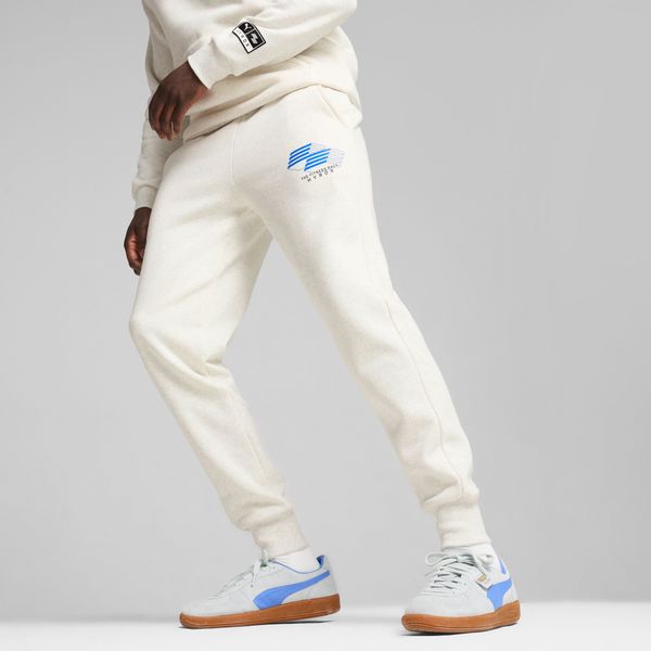 PUMA Men's Puma x HYROX Logo Fleece Pants, White, Size XXL, Clothing